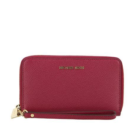 michael kors big wallet|michael kors dark cherry wallet.